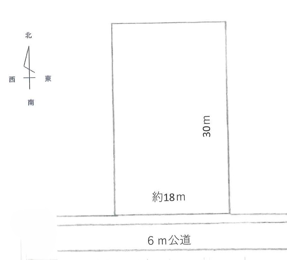 北名古屋市高田寺東の川配置図